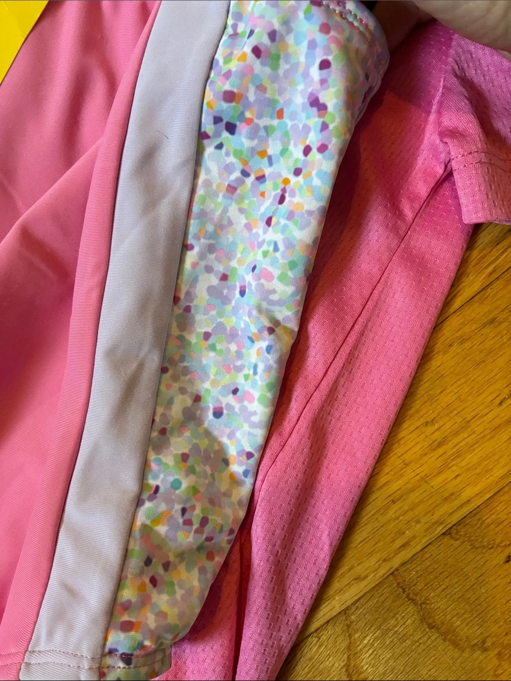 NWT Eddie Bauer Kids Pink One-Piece Swimsuit with Cover-Up, Size 5